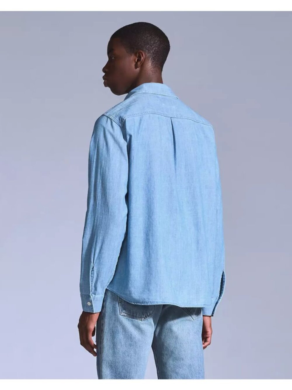 New Levi's XXL Blue Tab Work Shirt Light Wash Light Chambray Japanese Fabric - Picture 2 of 5